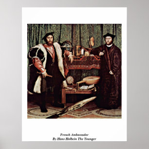 より若いフランスのな大使ByハンズHolbein ポスター