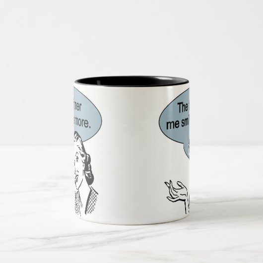 より薄い私もっとスマイル ツートーンマグカップ (中央)