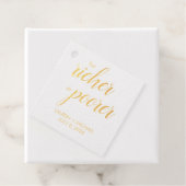 より豊かまたはより貧しいフォイルメッセージカード フェイバータグ (箱)