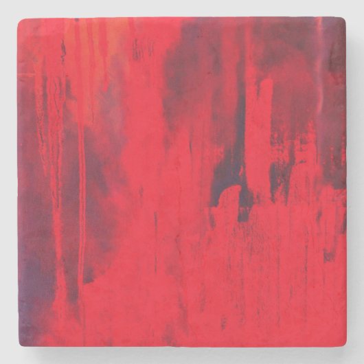 より赤いお願いします ストーンコースター (正面)