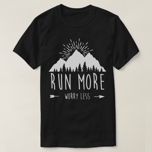 より走も心配する少ないヴィンテージ自然愛好家Trail Ru Tシャツ (デザイン正面)