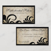 より軽いモダン洗練されたデザイナーサロン 名刺 (正面/裏面)