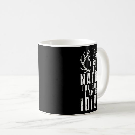 より近くに私は自然狩り コーヒーマグカップ (正面右)