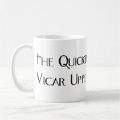 より速い教区牧師の甲革のマグ コーヒーマグカップ (左)