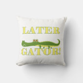 より遅いわに クッション (正面)