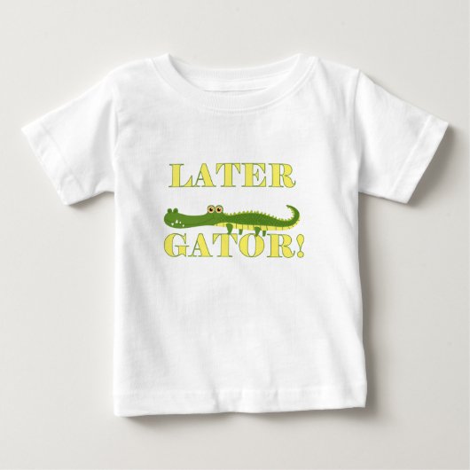 より遅いわに ベビーTシャツ (正面)
