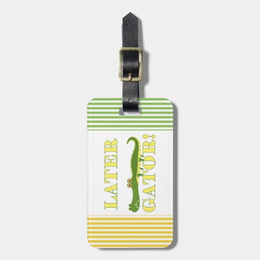 より遅いわに ラゲッジタグ (正面縦)