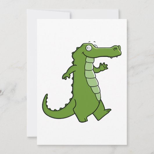 より遅いわに 招待状 (正面)