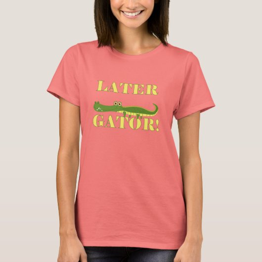 より遅いわに Tシャツ (正面)