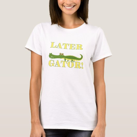 より遅いわに Tシャツ (正面)