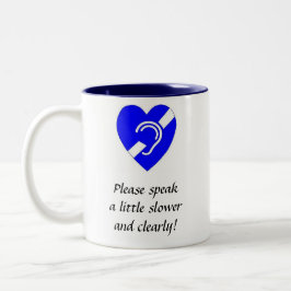 より遅い少しをはっきり話せば! ツートーンマグカップ