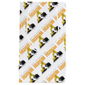 より遅い掘削機の幼児の男の子の子供会って下さい スモールペーパーバッグ (正面)