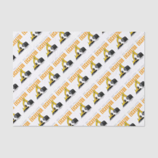 より遅い掘削機の幼児の男の子の子供会って下さい 薄葉紙