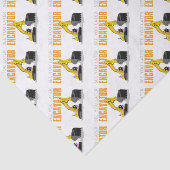 より遅い掘削機の幼児の男の子の子供会って下さい 薄葉紙 (詳細)