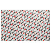 より鋭い心4のカードのスーツのための演劇橋 ファブリック (ファットクウォーター)