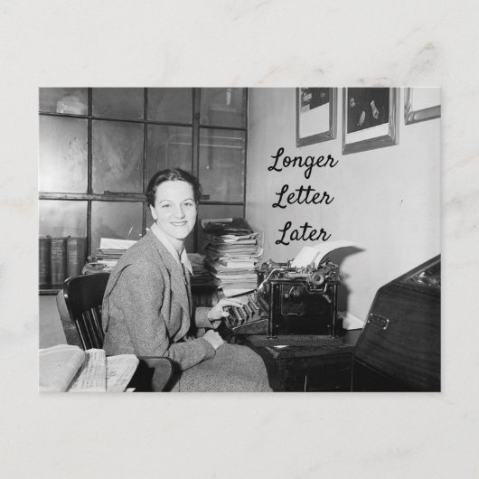 より長いレターの後のポストカード ポストカード (正面)