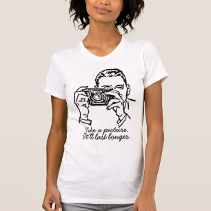 より長く持続させる写真を撮って下さい Tシャツ