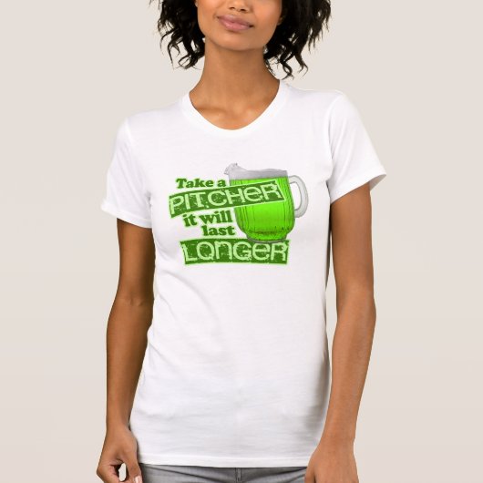 より長く持続させる水差しを取って下さい Tシャツ (正面)