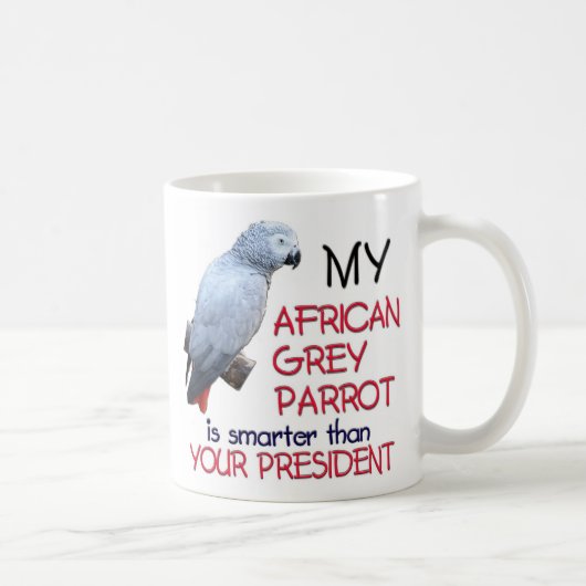より頭が切れるな私の灰色 コーヒーマグカップ (右)