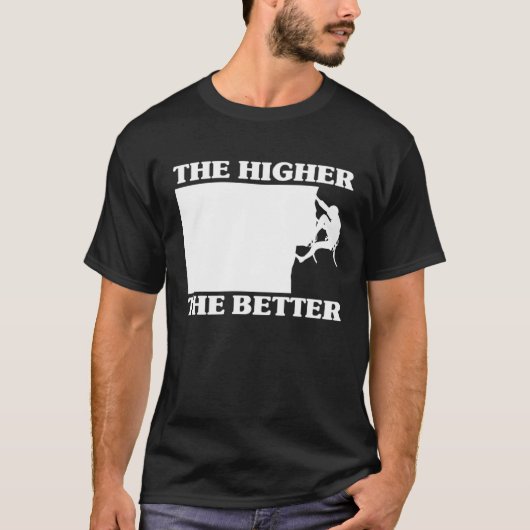 より高いより良いクライマースポーツ登山 Tシャツ (正面)