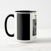 より高い毛知っています、神に近い方に マグカップ (左)