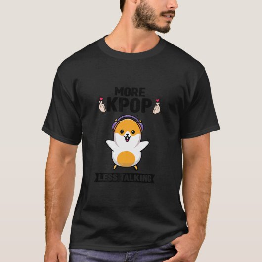 よりkpop少ない話しKpopのマーチ Tシャツ (正面)