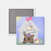よろい女犬小屋 マグネット (正面/裏面)