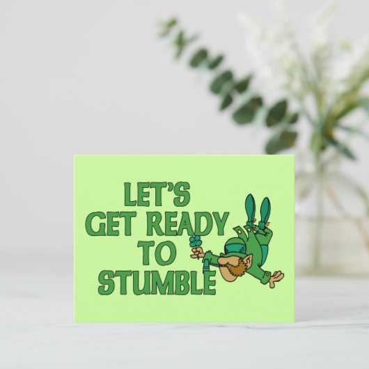 よろけてみよう ポストカード (スタンド正面)