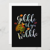 よろけるまでガガガの感謝祭レインボー 招待状 (正面/裏面)