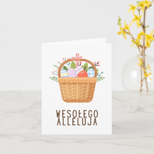よろこばしい復活祭を! カード (黄色い花)