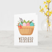 よろこばしい復活祭を！ カード (黄色い花)