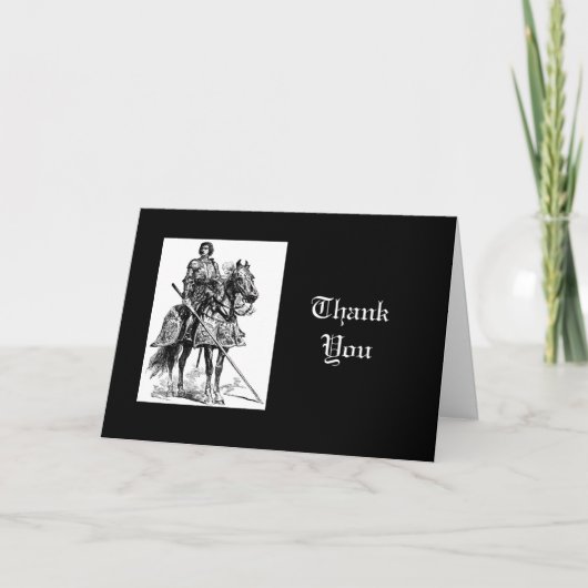 よろしくおもしろい騎士輝く鎧 サンキューカード (正面)