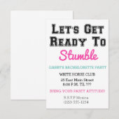 よろしくお願いします！大転倒招待状 招待状 (正面/裏面)