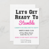 よろしく スタンバイ 誘いの準備をしよう 招待状 (正面/裏面)