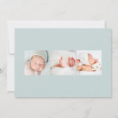 よろしく |写真モダン誕生 案内状 (裏面)