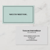 よろしく 名刺 (正面/裏面)