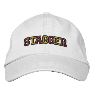 よろめきのユニセックスで白く調節可能な帽子 刺繍入りキャップ