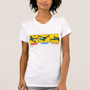 よろめき、転倒、不平のTシャツ Tシャツ