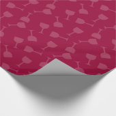 よろよろしているワイングラス ラッピングペーパー (角)