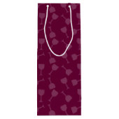 よろよろしているワイングラス ワインギフトバッグ (裏面)