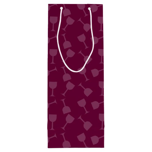 よろよろしているワイングラス ワインギフトバッグ (裏面)