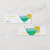 よろよろしている細いプロフィールカード スキニー名刺 (正面/裏面)