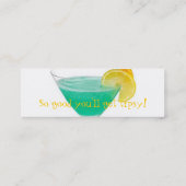 よろよろしている細いプロフィールカード スキニー名刺 (裏面)