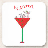 よろよろしているtini'sウサギ コースター (正面)