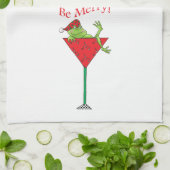 よろよろしているtini'sカエル キッチンタオル (折り畳み)