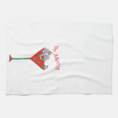 よろよろしているtini's象 キッチンタオル (横)