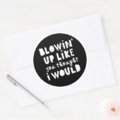 「よ吹り上がって」考えヒップホップ誕生日 ラウンドシール (封筒)