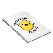 よ、俺の大切なヤツ!面白いレモンのダジャレ ノートブック (右側)