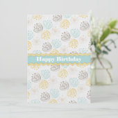らくがきフラワー お誕生日おめでとう カード (スタンド正面)
