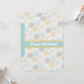 らくがきフラワー お誕生日おめでとう カード (正面/裏面インサイチュ)